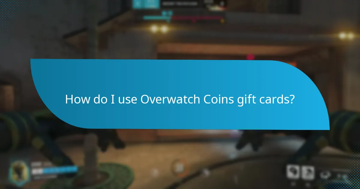 Where can I purchase Overwatch Coins gift cards?