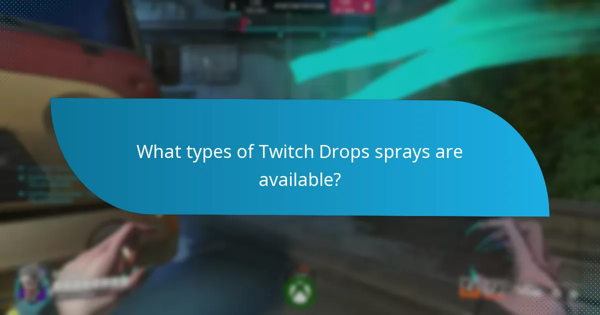 Can I purchase or unlock Twitch Drops sprays?